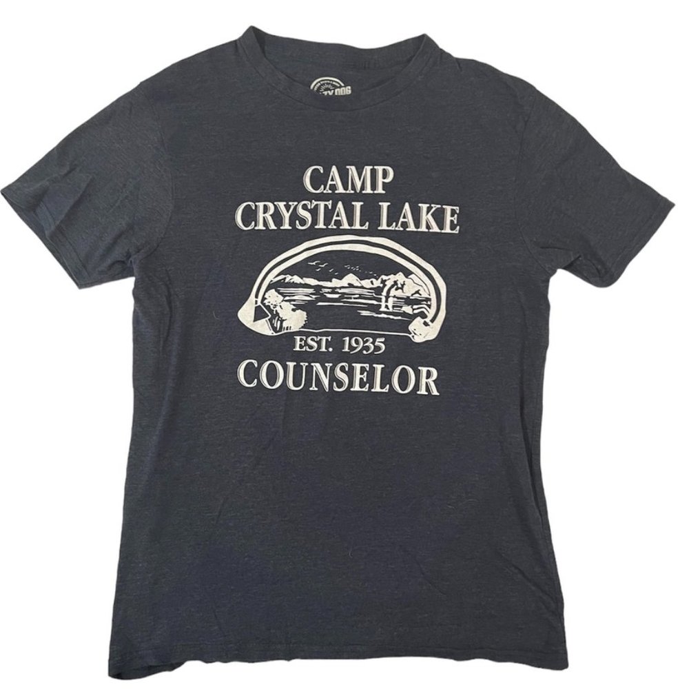 Mens SZ M T-Shirt Camp Crystal Lake, Friday the 13th, Horror Movie Tee
